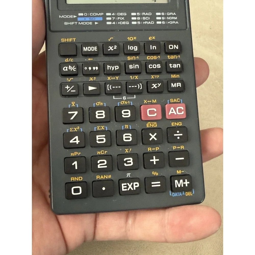 Casio FX-260 Solar Calculator With Fractions -‎ Includes Original Slip Cover
